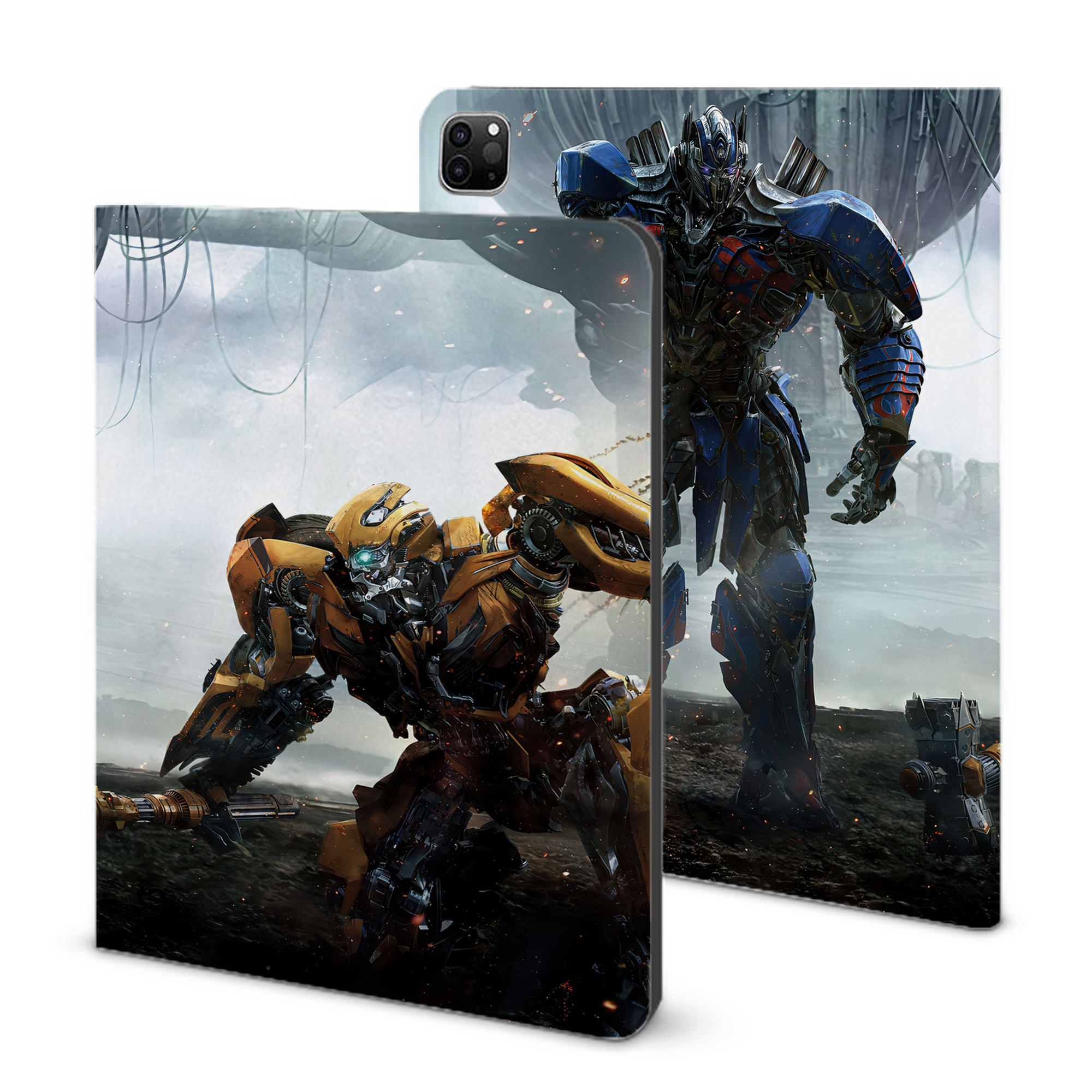 （画像用） Transformers トランスフォーマー IPad ケース ブック型 PUレザー TPU 耐衝撃 軽量 薄型 ペン収納なし 全面保護 IPad 各モデル対応
